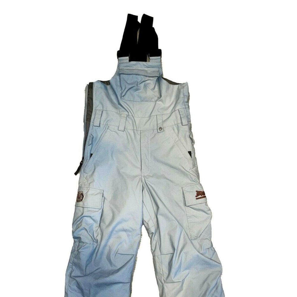 Burton Kids Overalls in Light Blue and Black
